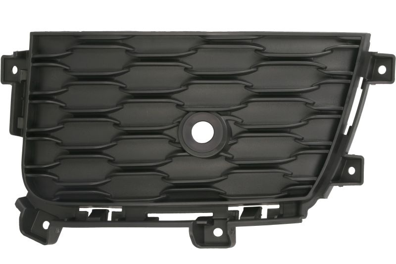 Grila bara fata stanga potrivit Jeep GRAND CHEROKEE V dupa 2020 - plastic, negru, cu gauri pentru senzorii de parcare,