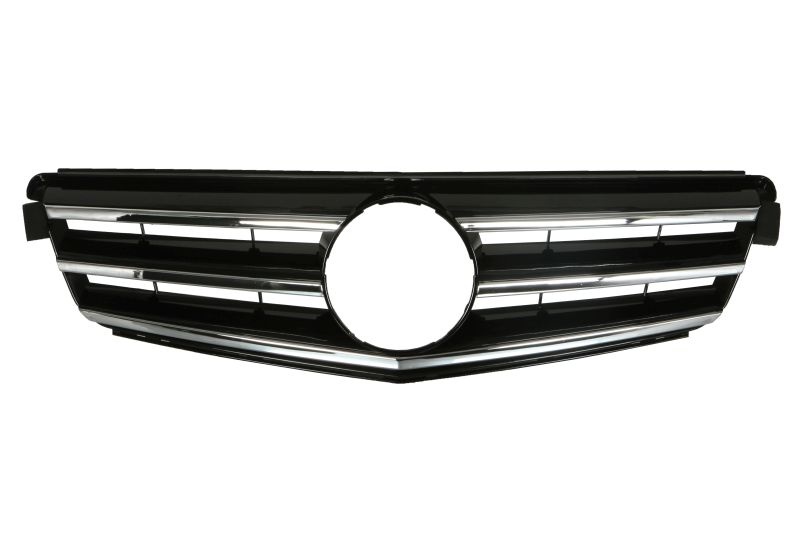 Grila radiator potrivit MERCEDES C T-MODEL (S204), C (W204) 1.6-6.2 2007-2014 pana in 2011 - (AVANTGARDE, crom/negru)