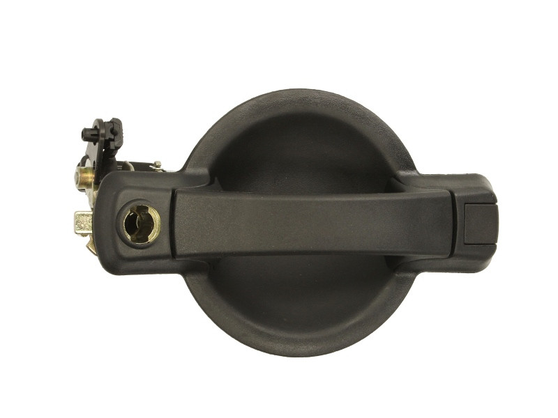 Maner usa Stanga Spate potrivit FIAT DOBLO I 2001-2010 - (exterior, cu gaura pentru incuietoare; negru)