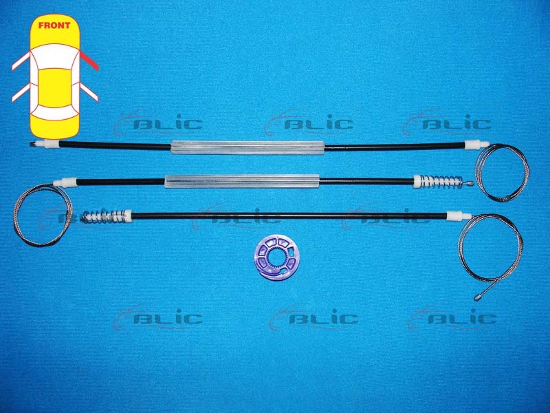 Set reparatie macara geam Dreapta Fata potrivit VW POLO V 2009-2022 - (Cabluri)