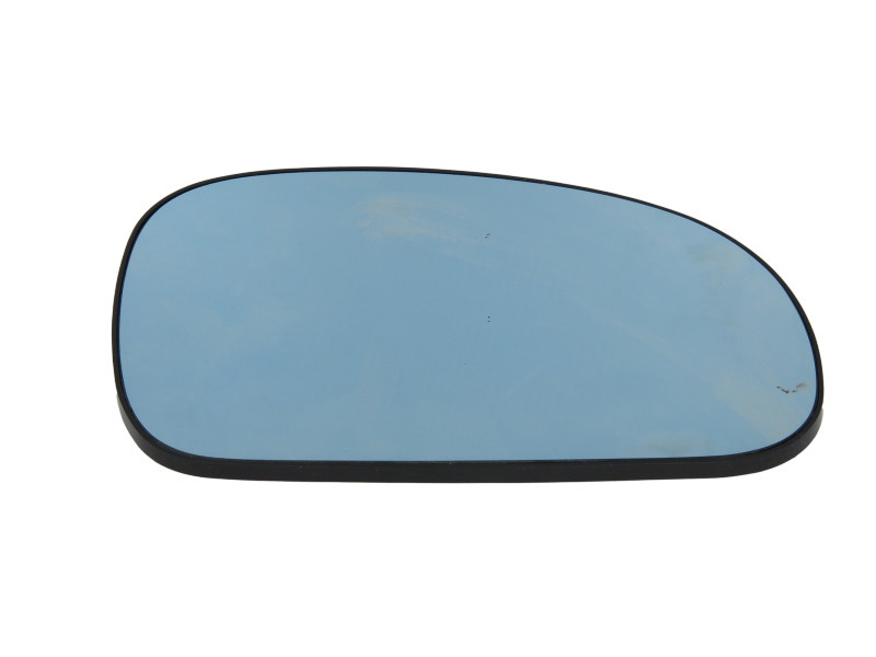 Sticla oglinda exterioara Dreapta potrivit PEUGEOT 406 1995-2004 - (convexa, incalzita, albastru)