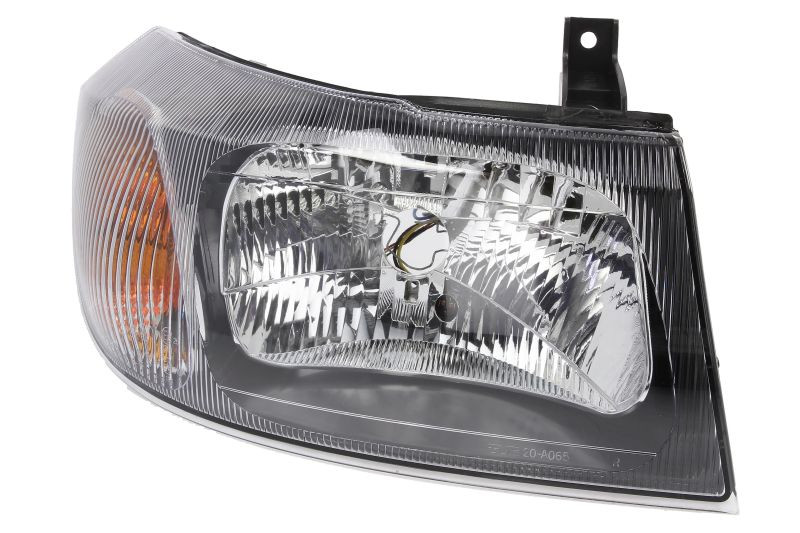 Far Dreapta (H4, electric, fara motoras, culoare insertie: negru) potrivit FORD TRANSIT