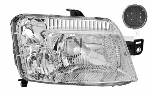 Far dreapta potrivit FIAT PANDA 2003-2012 - (H4, electric, cu motoras)