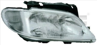 Far stanga potrivit CITROEN XSARA - (H7, reglaj electric, fundal argintiu)