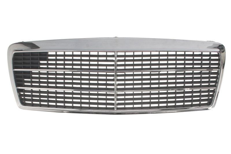 Grila radiator potrivit MERCEDES E T-MODEL (S210), E (VF210), E (W210) 2.0-5.4 1995-2003 - (CLASSIC/ELEGANCE, complet, crom/negru)