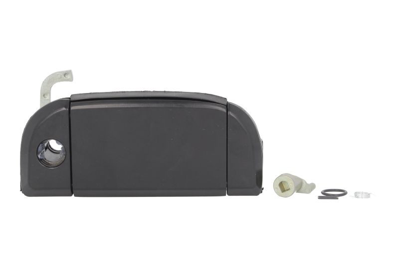 Maner usa Dreapta Fata potrivit VW TRANSPORTER T4 1990-1995 - (exterior, cu gaura pentru incuietoare; negru)
