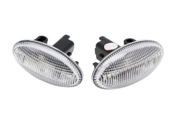 Set lumini semnalizare stanga/dreapta (transparent, LED, dinamic indicator) potrivit CITROEN C2, C3 I, C3 PLURIEL, C5 I, C5 II, XSARA, XSARA PICASSO,
