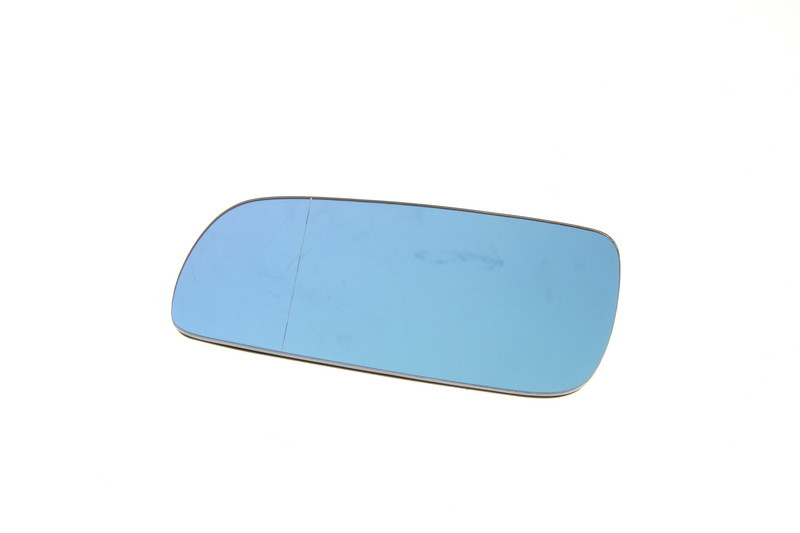 Sticla oglinda exterioara Stanga potrivit SEAT IBIZA II; VW BORA, BORA I, GOLF 4, POLO 3 CLASSIC 1993-2013 - (asferica, albastru)