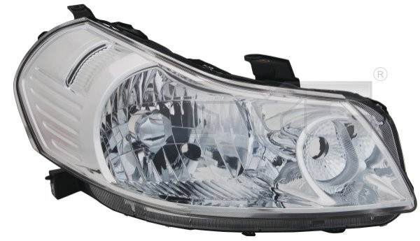 Far dreapta potrivit FIAT SEDICI SUZUKI SX4 2006-2014 - (H4, electric, fundal cromat)