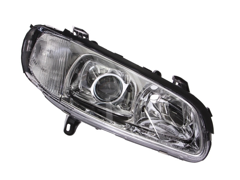 Far fata Dreapta (H1/H7, electric, fara motoras, culoare insert: cromat, culoare semnalizator: alb) potrivit OPEL OMEGA B