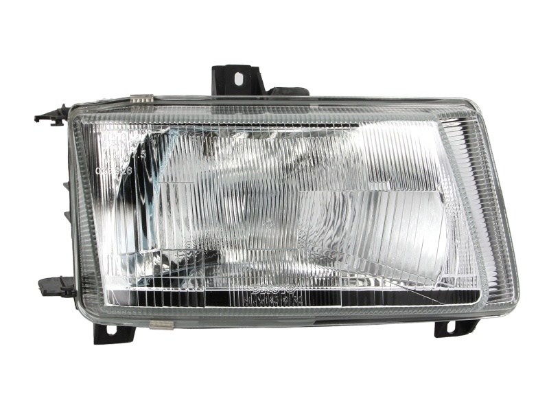 Far fata Dreapta (H4, manual, fara motoras, culoare insert: argintiu) potrivit VW CADDY II, CADDY II/MINIVAN, POLO III CLASSIC