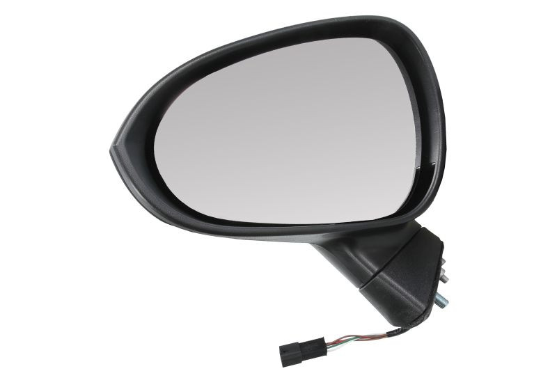 Oglinda stanga potrivit SEAT IBIZA 2008-2012 - electrica incalzita, crom, grunduita