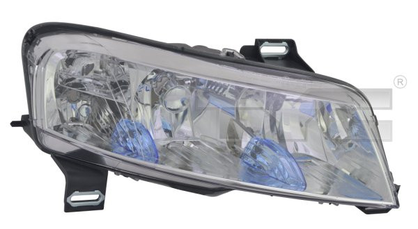 Far dreapta potrivit FIAT STILO 2001-2004 - (H1/H7, reglaj electric, fundal cromat)