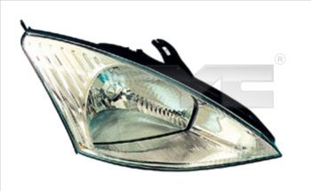 Far dreapta potrivit FORD FOCUS 1998-2004 - (H4, electric, fundal cromat)