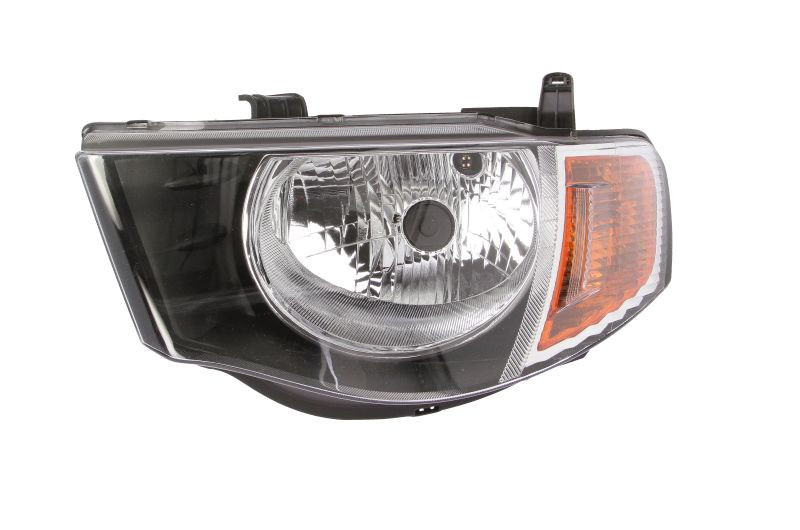 Far Stanga (H4, manual, fara motoras, culoare semnalizator: galben) potrivit MITSUBISHI L200 / TRITON