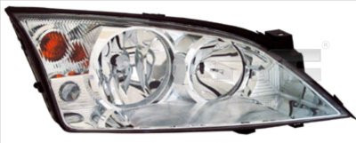 Far stanga potrivit FORD MONDEO 2000-2007 - (H1/H7, reglaj electric, fundal cromat)