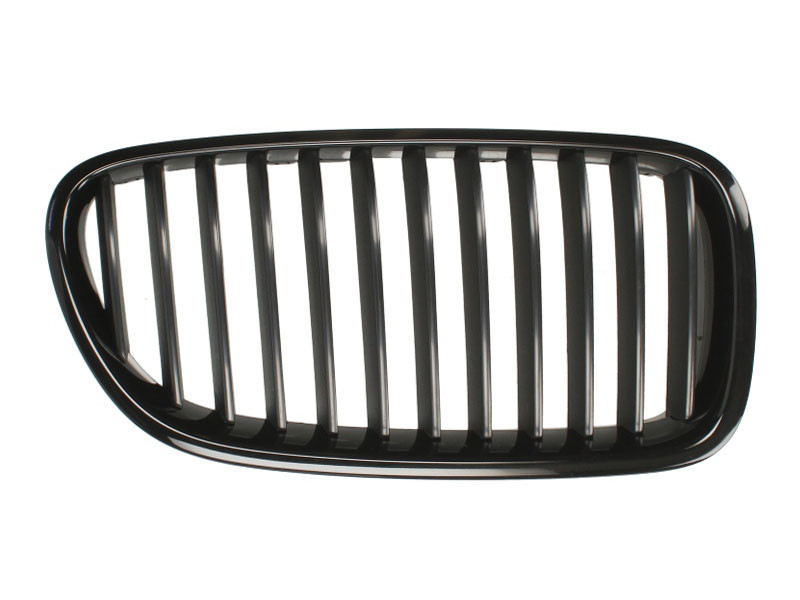 Grila radiator Dreapta potrivit BMW 5 (F10), 5 (F11) 2.0-4.4 2009-2017 dupa 2009 - (negru/negru lucios)