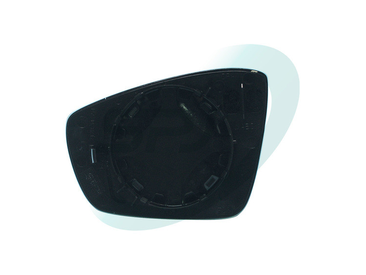 Sticla oglinda exterioara Dreapta potrivit VW POLO V dupa 2009 - (convexa, incalzita)