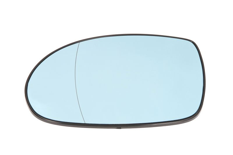 Sticla oglinda exterioara Stanga potrivit CITROEN C5 I, C5 II, C5/combi 2001-2007 - (asferica, incalzita, albastru)