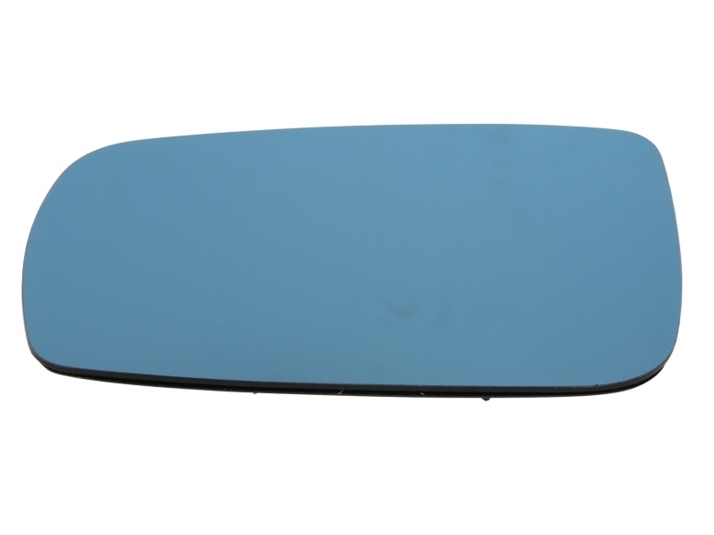 Sticla oglinda laterala Stanga potrivit AUDI 80 B3, A3, A4 B5, A6 C4, A6 C5, A8 D2, ALLROAD C5 1990-2005 - (plat, incalzita, albastru)