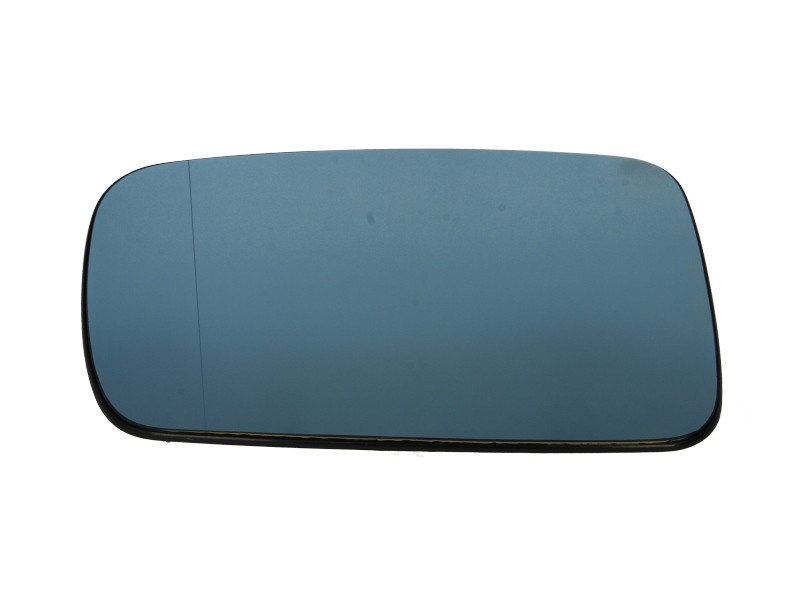 Sticla oglinda potrivit BMW 7 E65, E66, E67 dupa 2001 - exterioara stanga asferica, incalzita, albastru