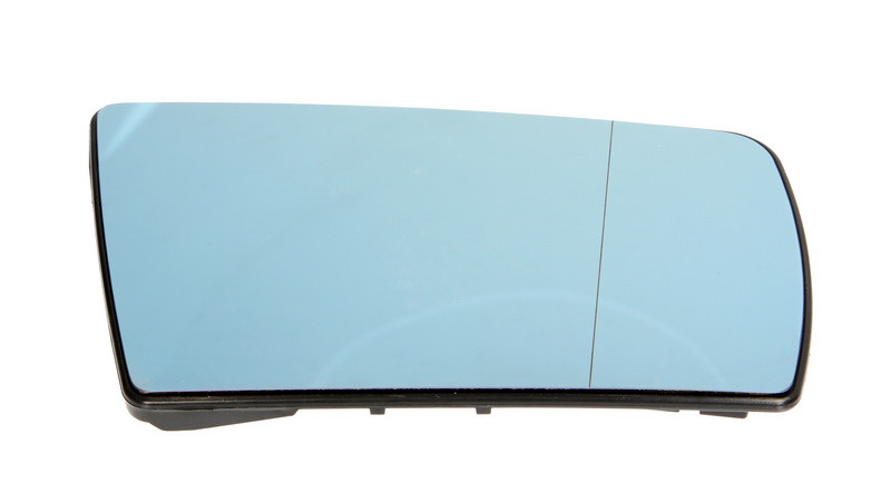 Sticla oglinda potrivit MERCEDES Clasa C W202, E W210, S W140 1991-2003 - exterioara dreapta asferica, incalzita, albastru