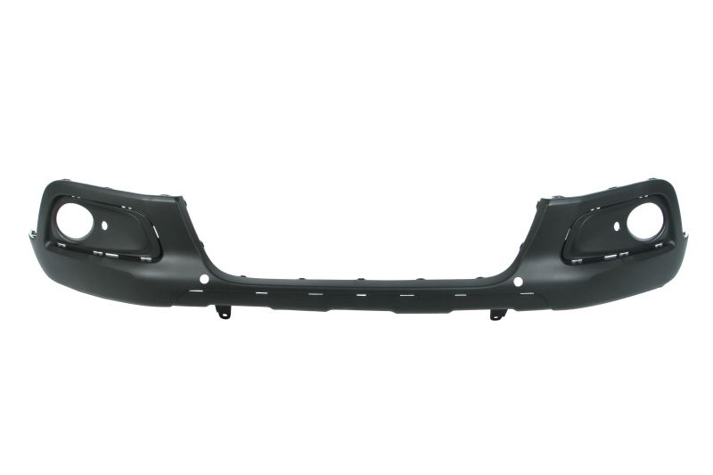 Grila bara fata potrivit PEUGEOT 2008 I SUV dupa 2013 - (cu orificii proiector ceata, cu gauri pentru senzorii de parcare, cu suport de gauri, negru)