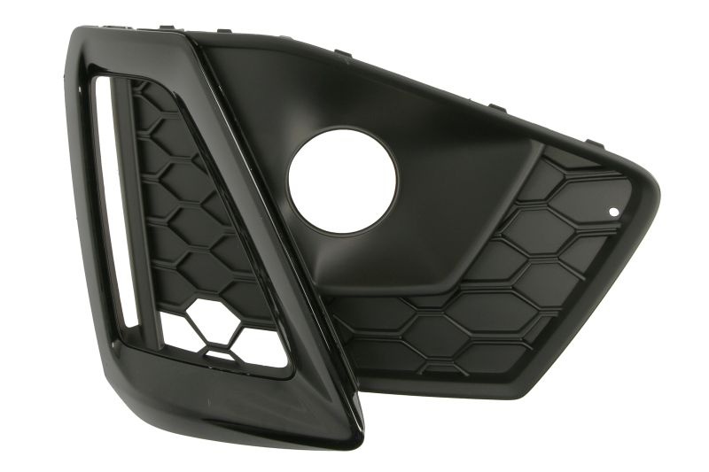 Grila ventilatie bara fata stanga potrivit AUDI A4 B9 dupa 2019 - (plastic, negru/negru lucios, S-LINE)