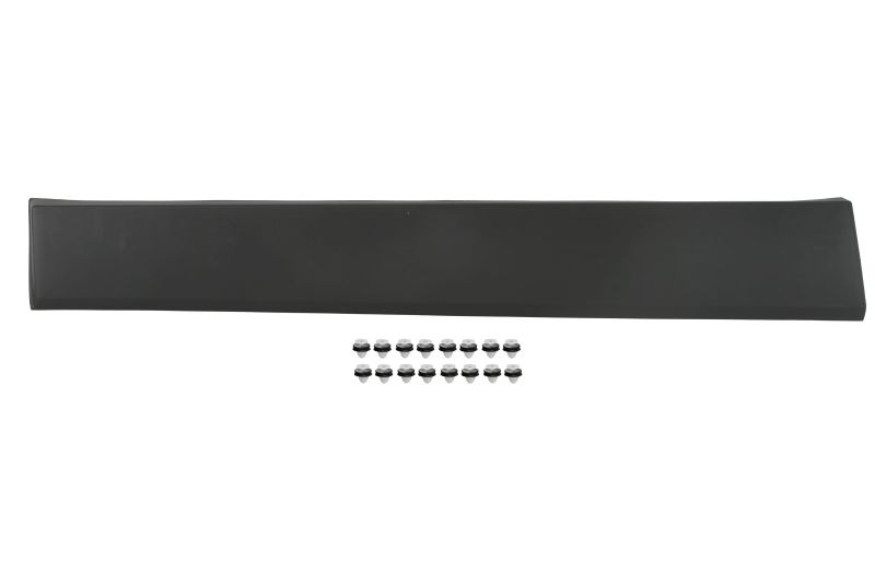 Ornament lateral dreapta potrivit FIAT TALENTO; NISSAN NV300; OPEL VIVARO; RENAULT TRAFIC III dupa 2014 - (superior, negru)
