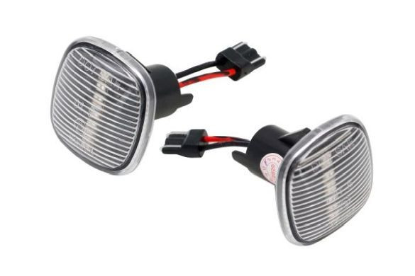 Semnalizator lampa lateral stanga/dreapta transparent, LED potrivit AUDI A3, A4 B5, A8 D2; SEAT IBIZA II; SKODA FABIA I, FABIA II, OCTAVIA I, RAPID,