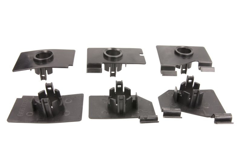 Set montare senzori parcare Spate set 6 buc, plastic, TUV potrivit OPEL CORSA E, CORSA E/HATCHBACK dupa 2014 Hatchback dupa 2014