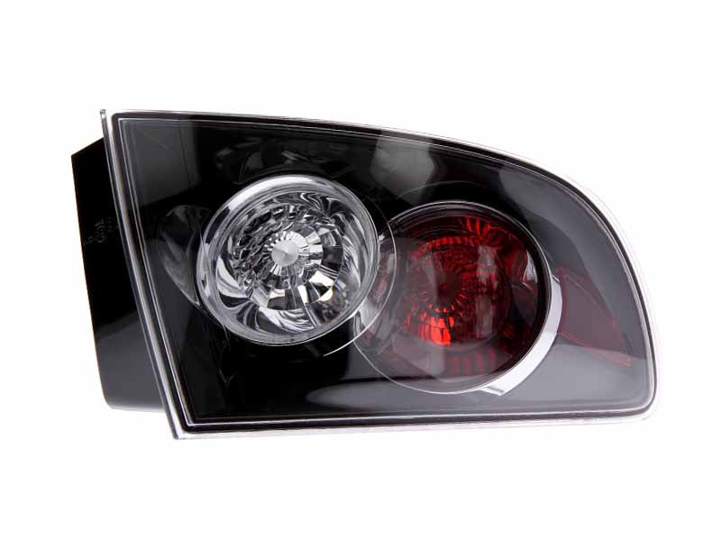 Stop tripla lampa spate stanga potrivit MAZDA 3 LIMUZINA 2003-2006 - ( exterior , Semnalizator alb, culoare sticla: rosu)