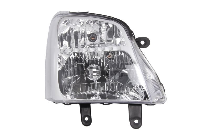 Far Dreapta (H4, electric, fara motoras, culoare insert: argintiu, culoare semnalizator: transparent) potrivit ISUZU D-MAX I