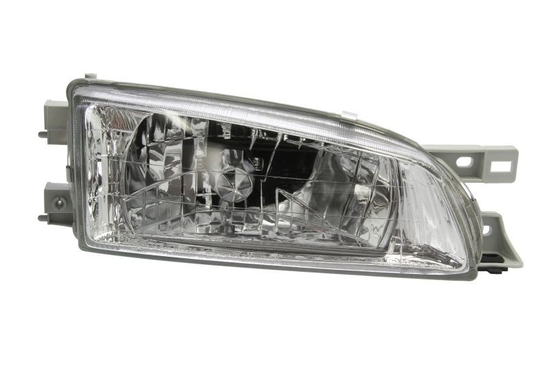 Far dreapta (h4, manual, fara motoras, culoare insertie: cromat, culoare semnalizator: transparent) potrivit subaru impreza