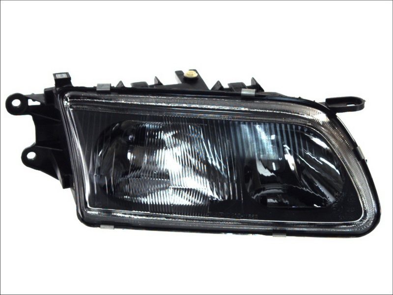 Far fata Dreapta (H1/H7/W5W, mecanic, fara motoras, culoare insert: negru, culoare semnalizator: intuneric) potrivit MAZDA 626 V