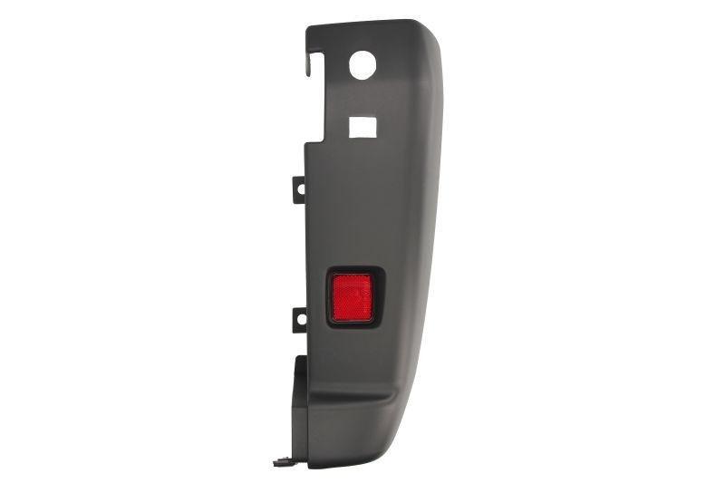 Flaps bara protectie Spate Dreapta cu reflector, negru, TUV potrivit CITROEN JUMPER I, JUMPER II; FIAT DUCATO; PEUGEOT BOXER 2006-2014