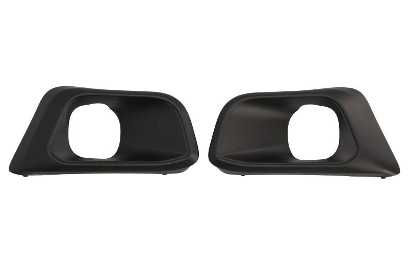 Grila bara fata Dreapta/Stanga Set 2 bucati, cu locas proiector, plastic, negru potrivit PEUGEOT 308 II 2013-2021 dupa 2017