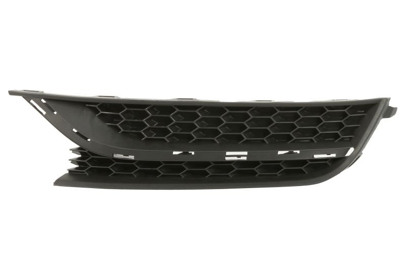 Grila bara fata stanga potrivit VW Passat B7 varianta SUA 2011-2015 - (cu loc de ornament, plastic, negru)