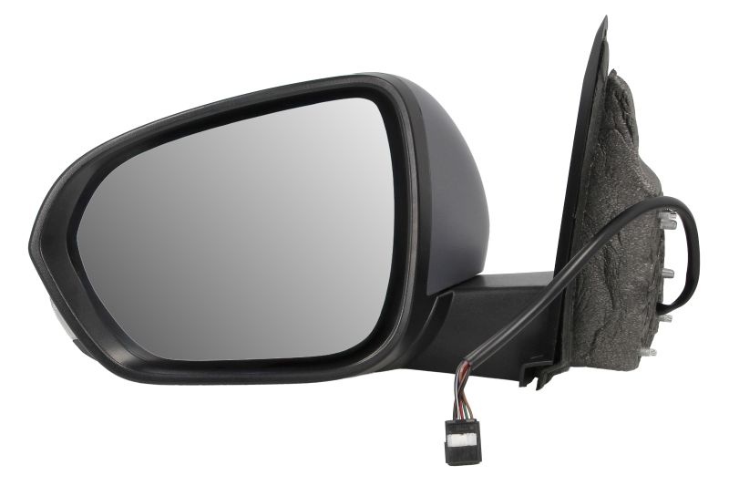 Oglinda exterioara stanga potrivita Dacia BIGSTER, DUSTER III P1 dupa 2023 - convexa, captuseala, prevopsit (grund), 7 buc pini