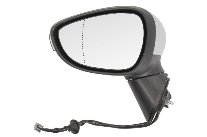 Oglinda stanga potrivit FORD B-MAX dupa 2012 - electrica, asferic, incalzita, crom, grunduita