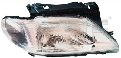 Far stanga potrivit CITROEN XSARA - (H4, electric, fundal argintiu)