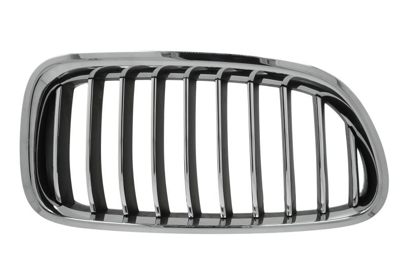 Grila radiator Dreapta potrivit BMW 5 (F10), 5 (F11) 1.6-4.4 2009-2017 pana in 2017 - (crom/negru)