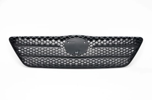 Grila radiator potrivit TOYOTA COROLLA 1.4-2.0D 2001-2008 pana in 2004 - (Hatchback, negru)