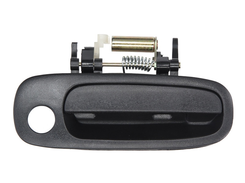 Maner usa Dreapta Fata potrivit TOYOTA COROLLA E11 1997-2002 - (exterior, cu gaura pentru incuietoare; negru)