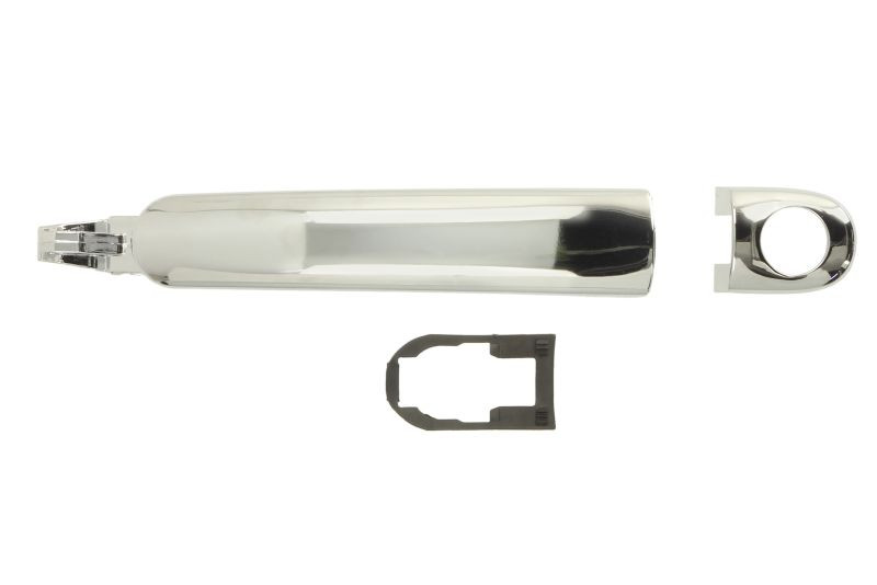 Maner usa Fata Stanga exterior, cu locas incuietoare, crom potrivit SEAT ALHAMBRA, ALTEA, ALTEA XL, AROSA, CORDOBA, IBIZA III, IBIZA IV, IBIZA IV SC,