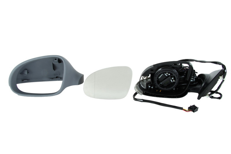 Oglinda stanga potrivit VW PASSAT 2005-2010 - electrica, asferic, incalzita, grunduita