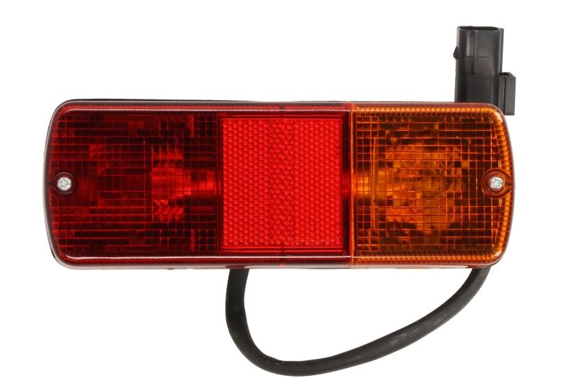 Stop spate stanga/dreapta (P21W/R5W, 12/24V, rosu/galben, cu intermitent, cu stop, lumina de parcare, cu iluminare placuta) potrivit JCB 3, 3C, 3CN,