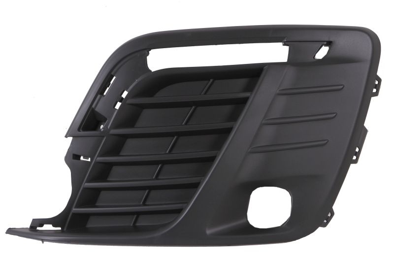 Grila ventilatie bara fata stanga potrivit PEUGEOT TRAVELLER dupa 2016 - (cu orificii lampa ceata, plastic, negru)