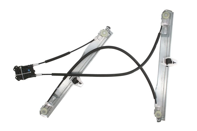 Macara geam fata stanga potrivit RENAULT CLIO III, GRAND SCENIC II, MEGANE II, MODUS 2002-2012 - (electric, fara motoras, numar usi: 2)