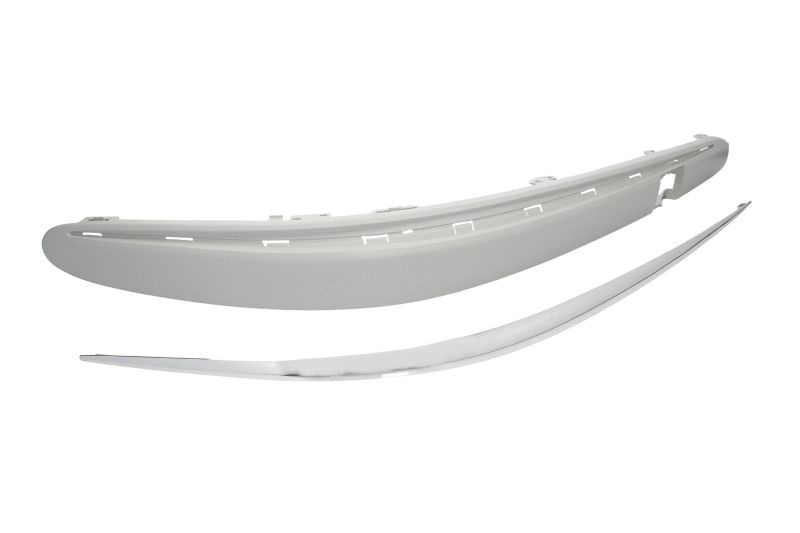 Spoiler bara Fata Dreapta set cu banda cromata, grund potrivit MERCEDES E T-MODEL S211, E VF211, E W211 2002-2009 2002-2007